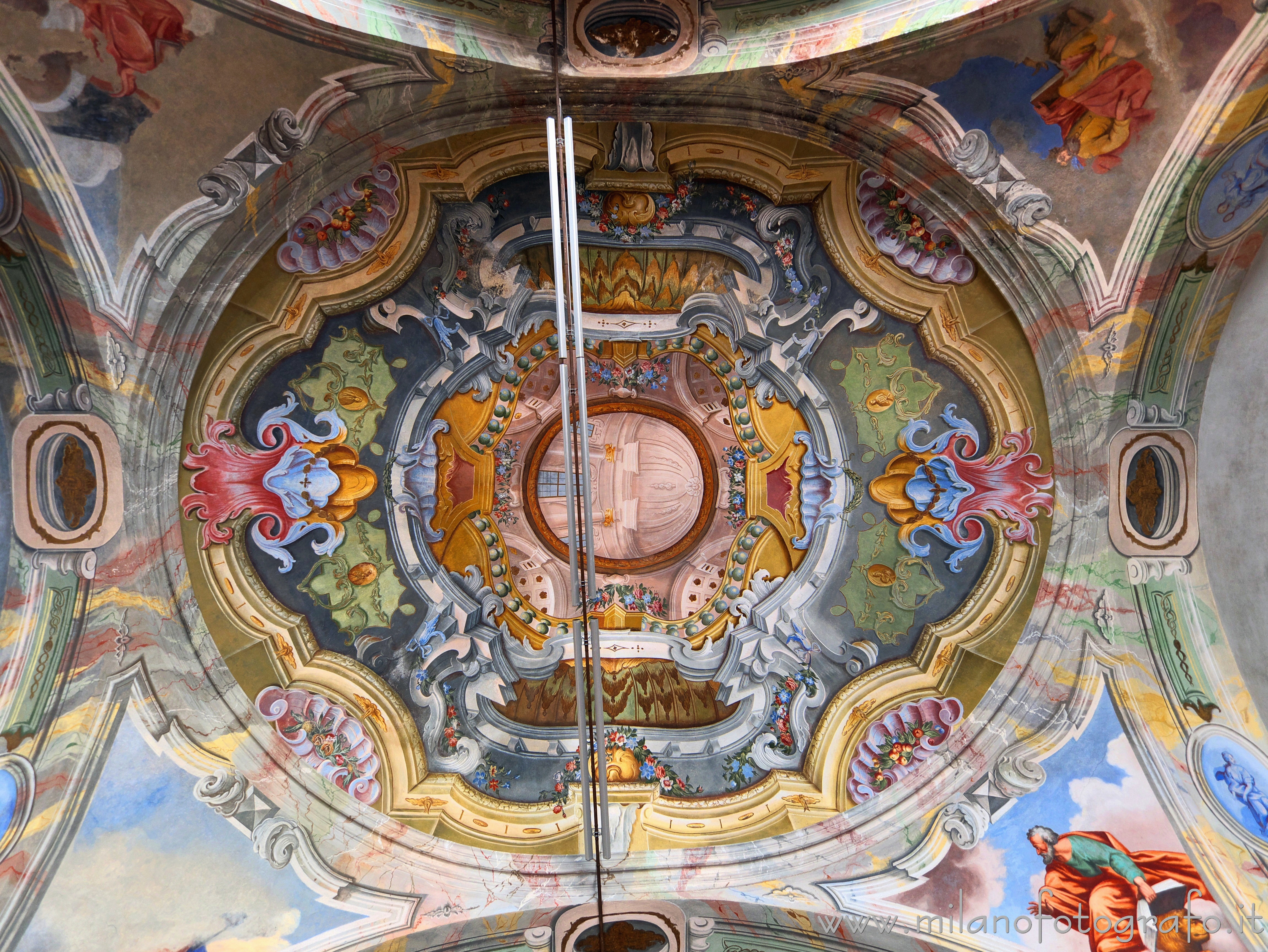 Graglia (Biella) - Soffitto della cappella degli Esercizi del Santuario della Madonna di Loreto